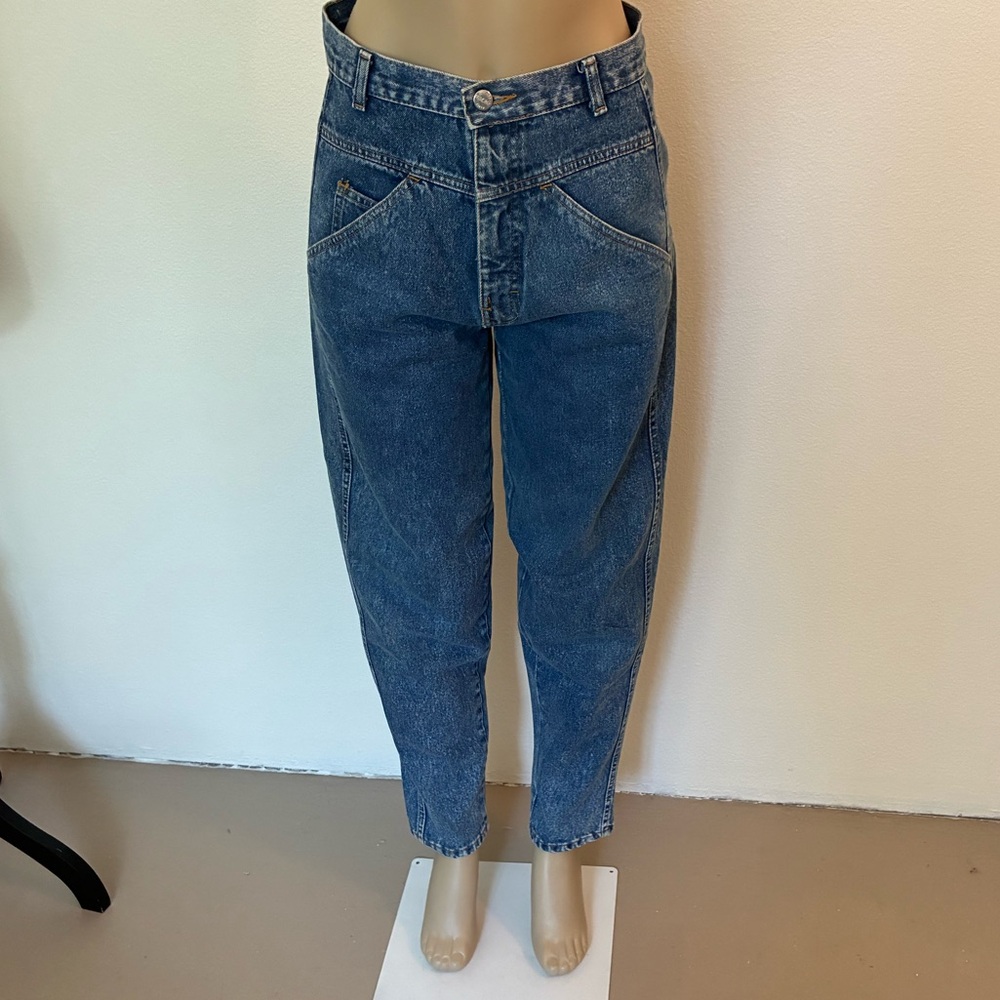 Vintage 80s Sasson High-Waisted Bareback Tapered Jeans